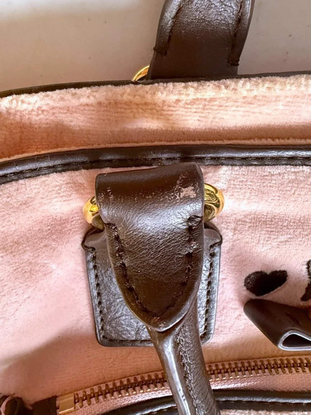 Juicy Couture Velour Embroided Pink Baby Diaper Bag - Picture 6 of 15